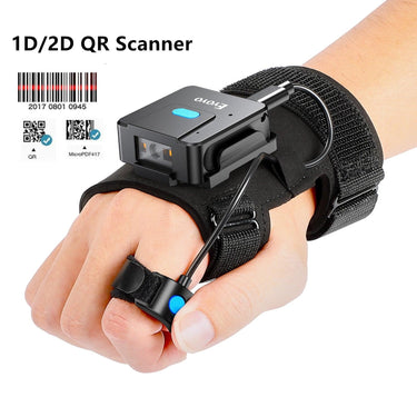 Eyoyo 2D Wearable Bluetooth Barcode Scanner: Scan Barcodes and QR Codes with ease, even with gloves on from NSE Imports #2.
